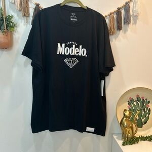 Modelo diamond supply co graphic skull tee